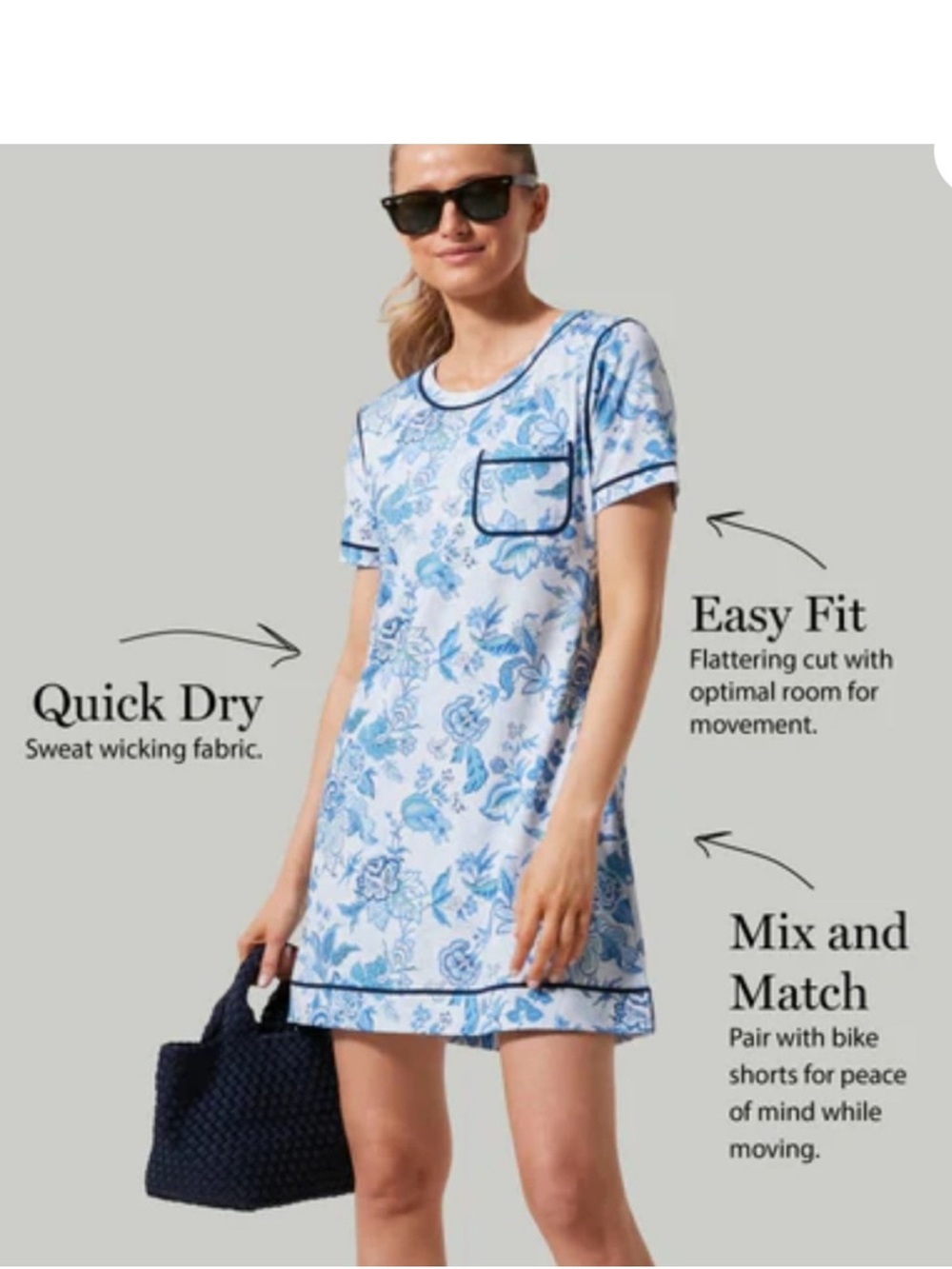 Tuckernuck Sport Heirloom Floral Robin Sport Dress size M - Picture 2 of 10